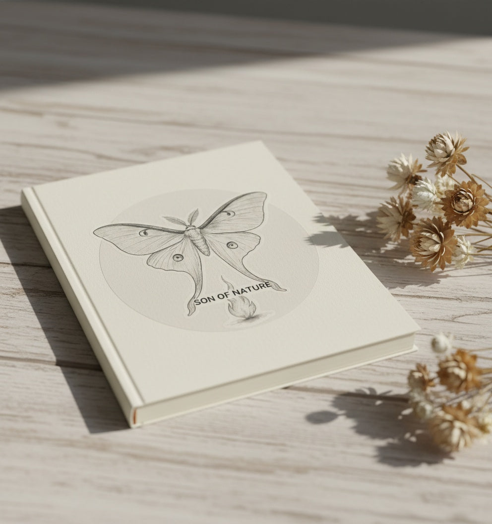 Luna Moth Sticker in use, Son of Nature