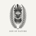 Harpy Eagle Sticker, Son of Nature transparent sticker