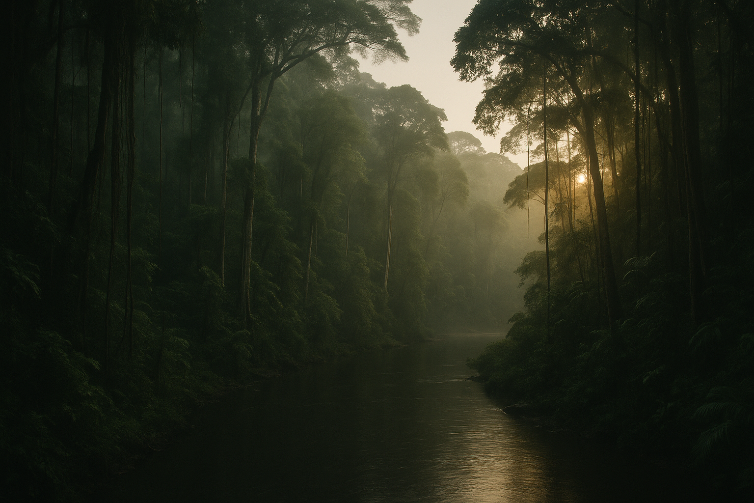 The Amazon rainforest canopy
